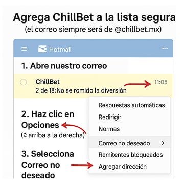 Instrucción del cliente de correo